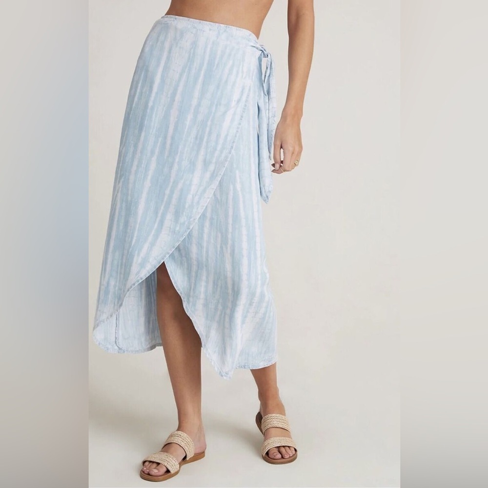 Anthropologie Cloth & Stone Tie Dye Midi Wrap Skirt Size XS
